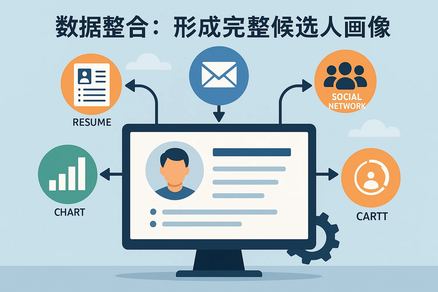 2. 数据整合：形成完整候选人画像