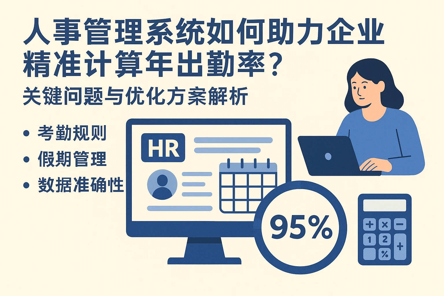 人事管理系统如何助力企业精准计算年出勤率？关键问题与优化方案解析