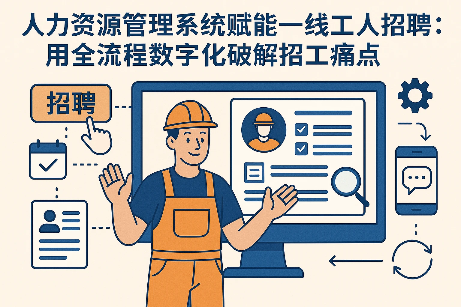 人力资源管理系统赋能一线工人招聘：用全流程数字化破解招工痛点