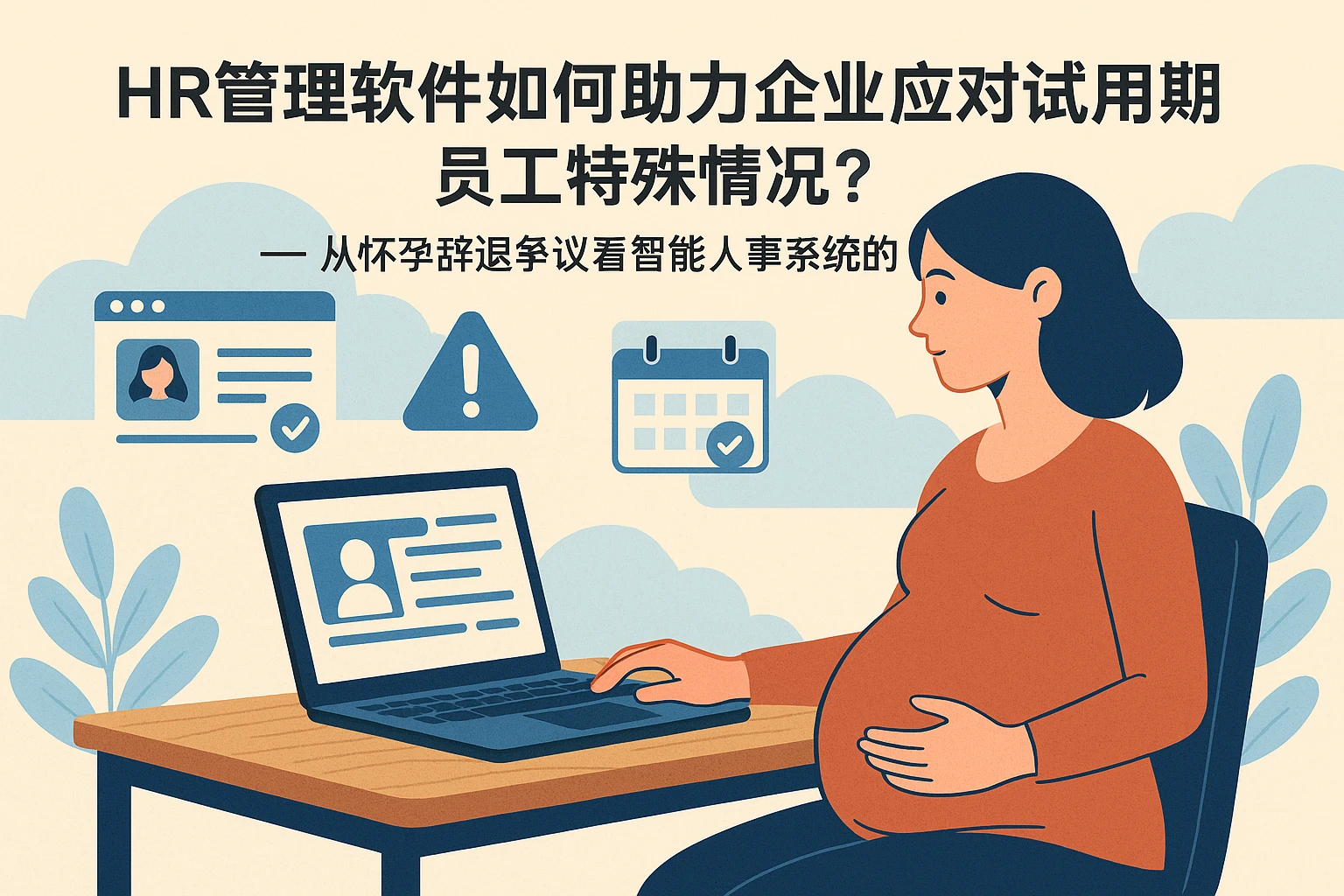 HR管理软件如何助力企业应对试用期员工特殊情况？——从怀孕辞退争议看智能人事系统的价值
