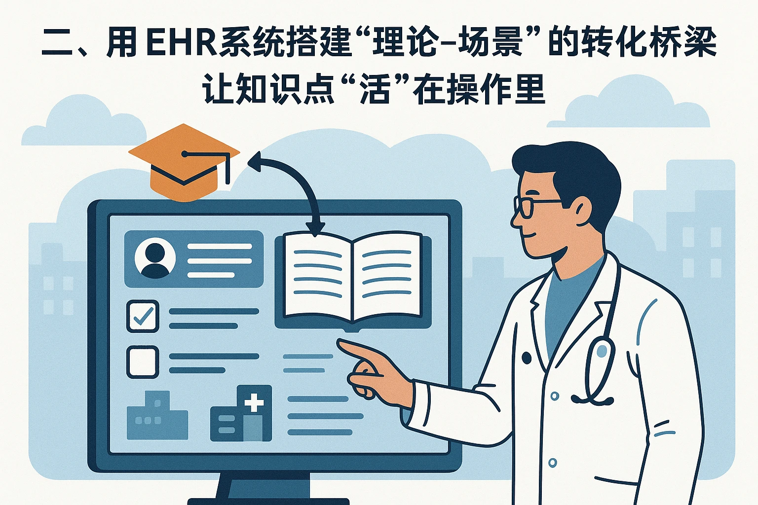 二、用EHR系统搭建“理论-场景”的转化桥梁——让知识点“活”在操作里