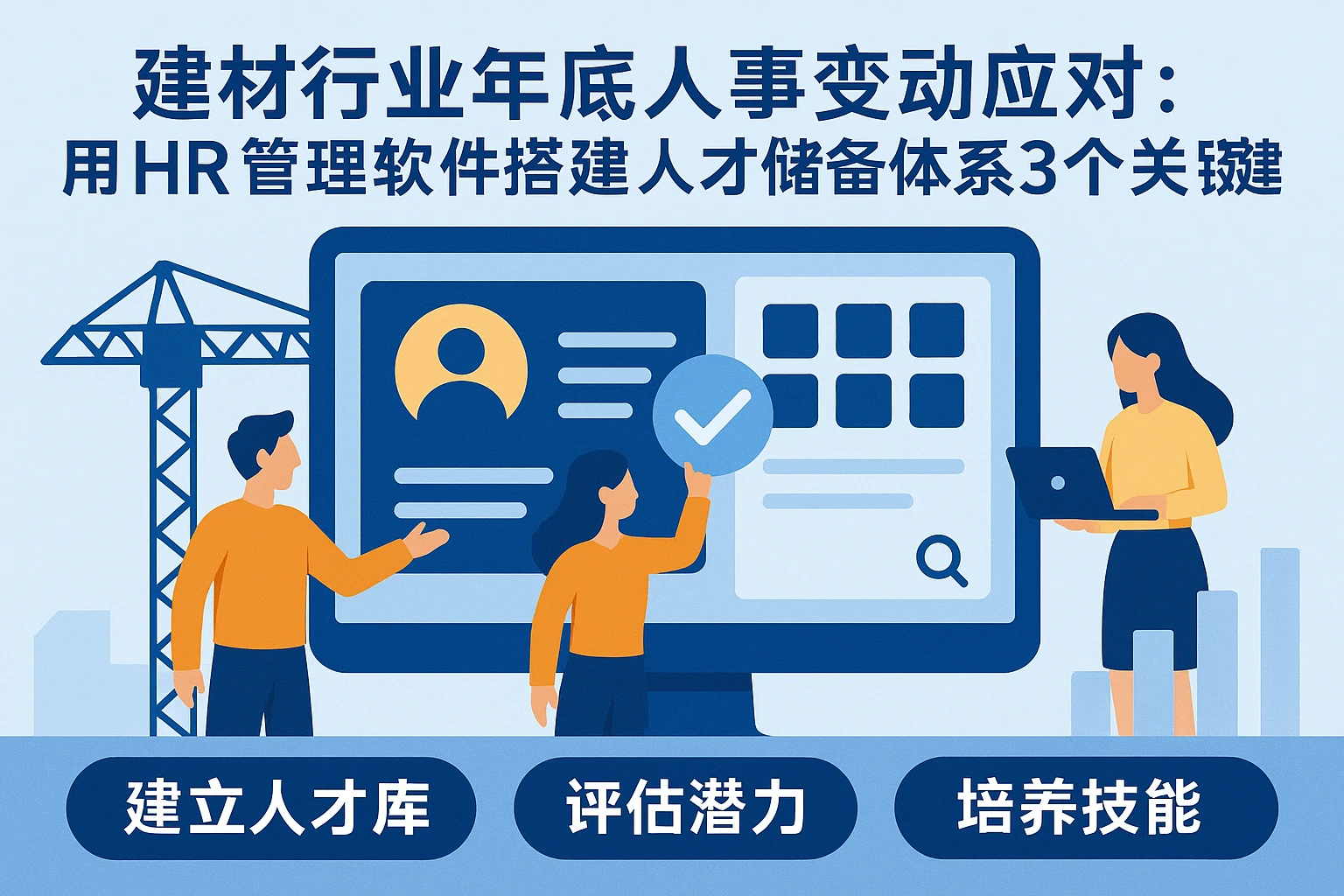 建材行业年底人事变动应对：用HR管理软件搭建人才储备体系的3个关键
