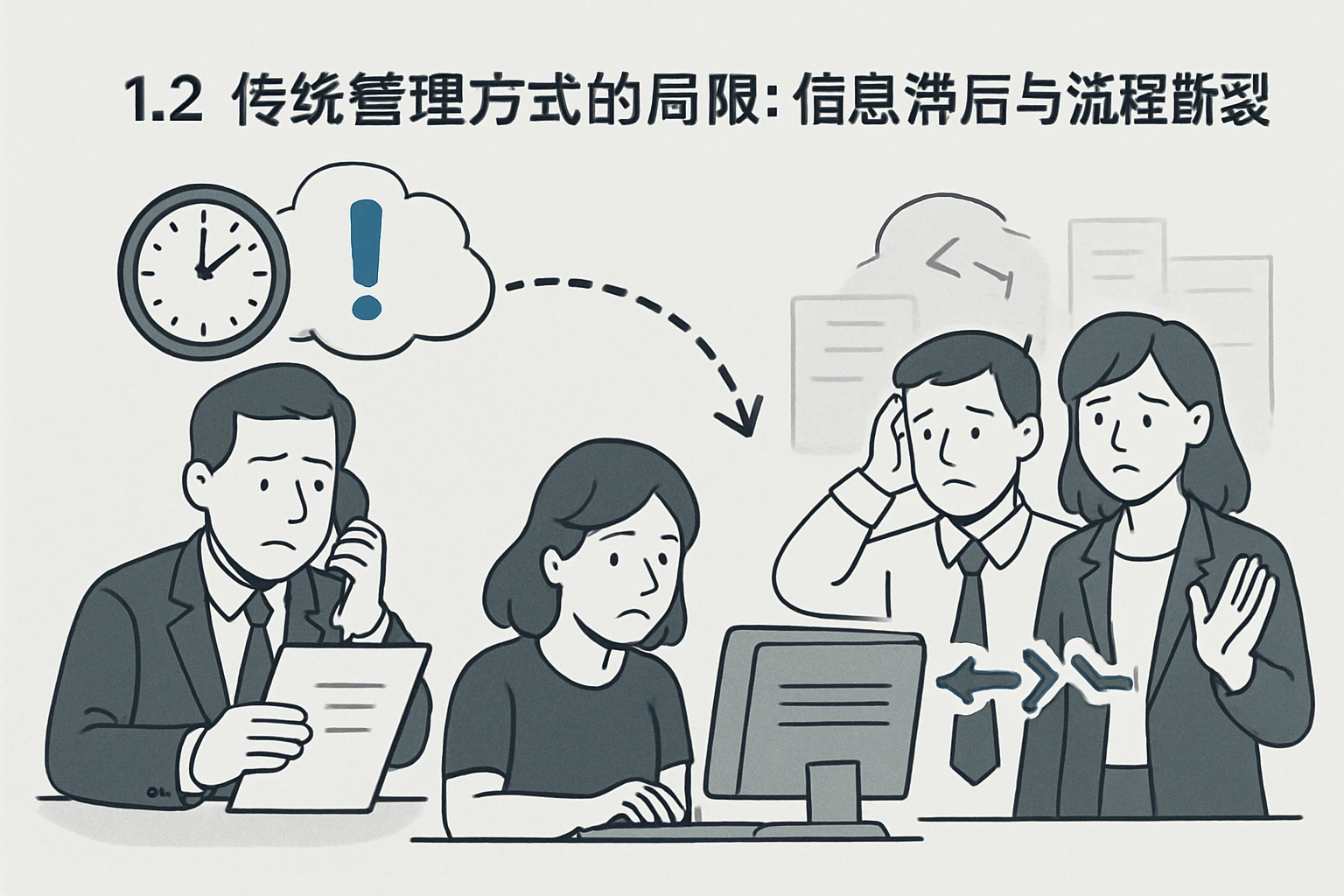1.2 传统管理方式的局限：信息滞后与流程断裂