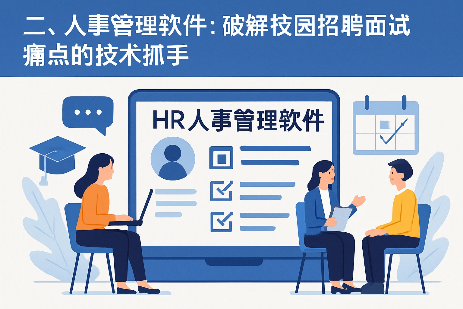 二、人事管理软件：破解校园招聘面试痛点的技术抓手