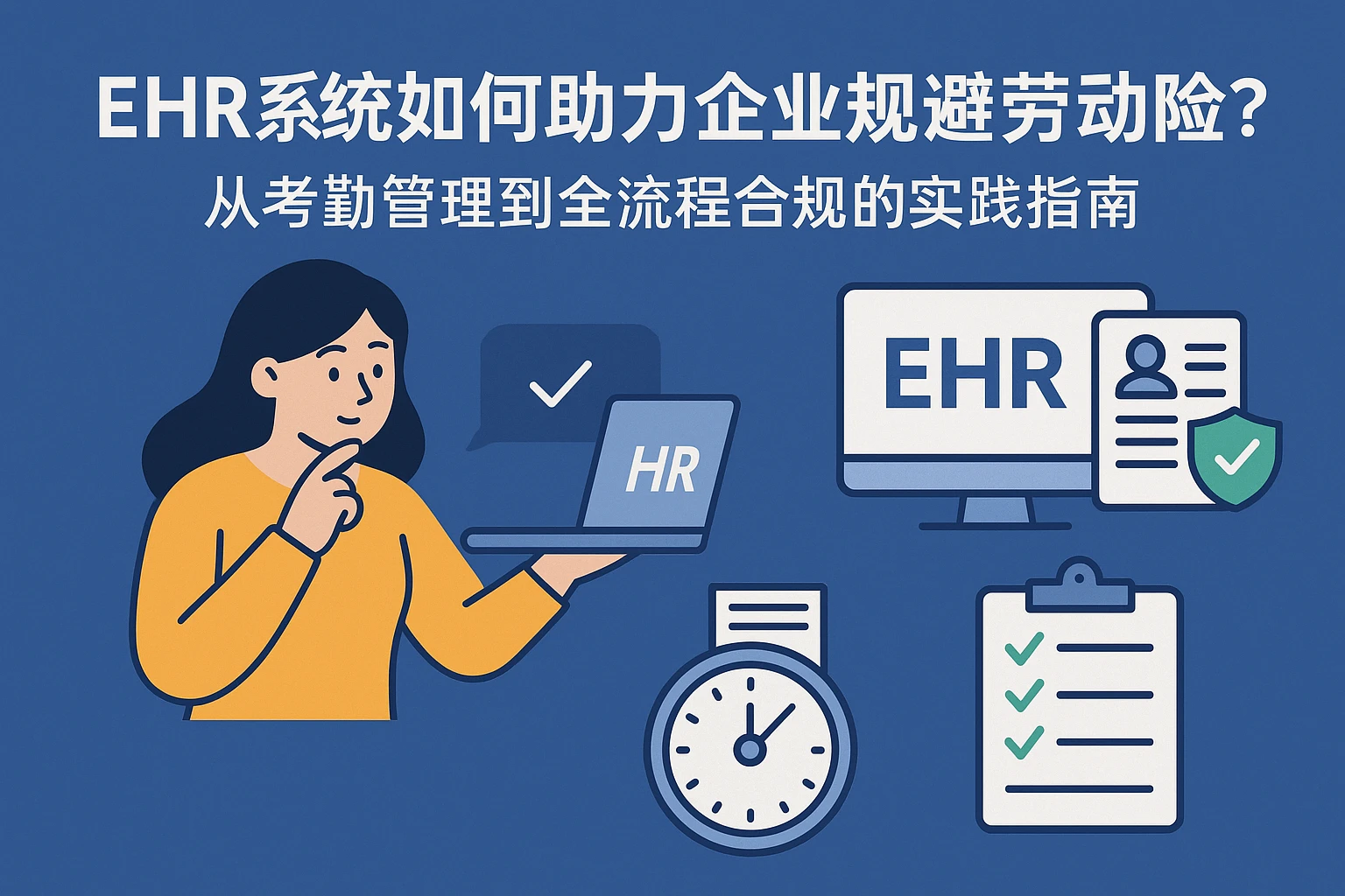 EHR系统如何助力企业规避劳动风险？从考勤管理到全流程合规的实践指南