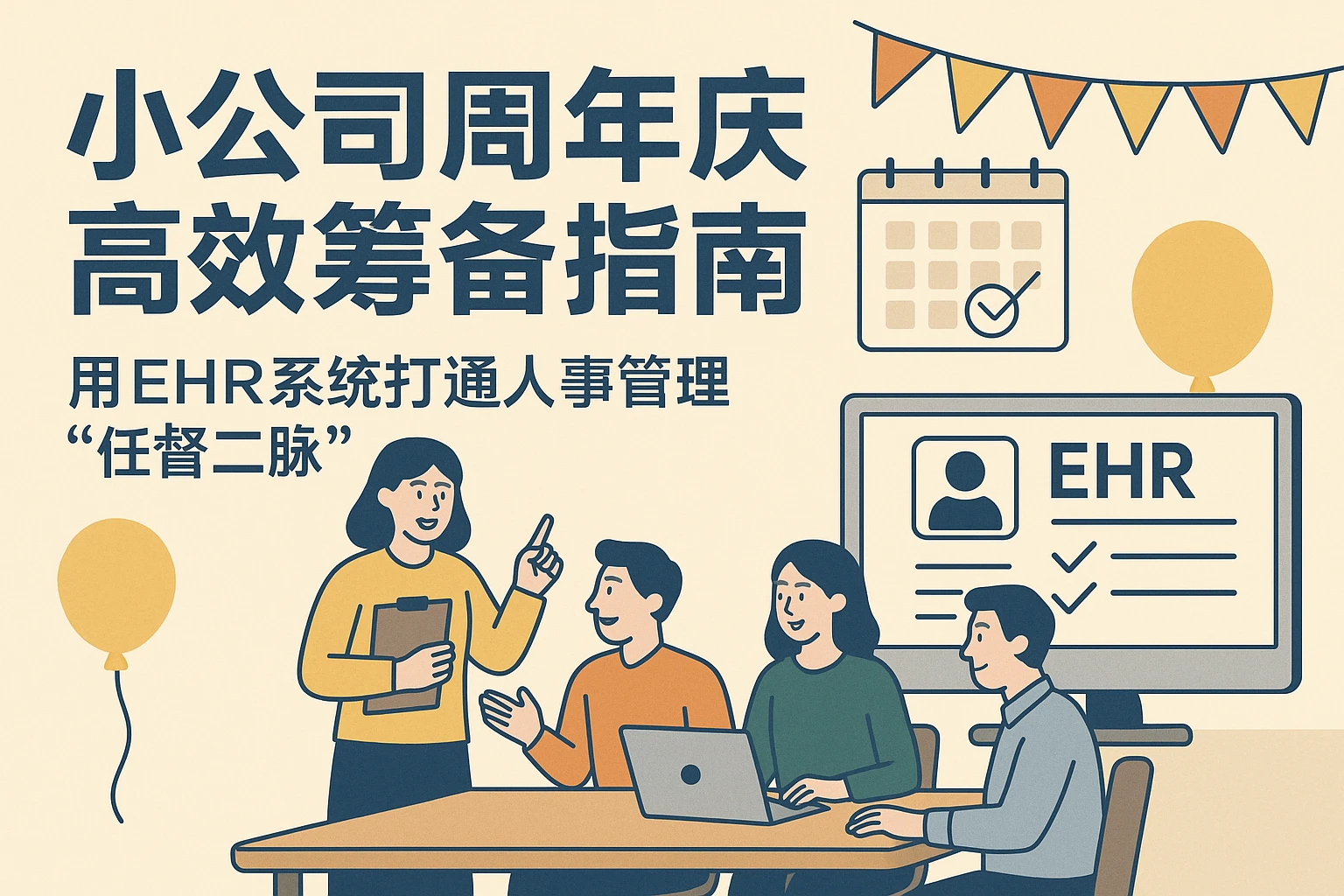 小公司周年庆高效筹备指南：用EHR系统打通人事管理“任督二脉”