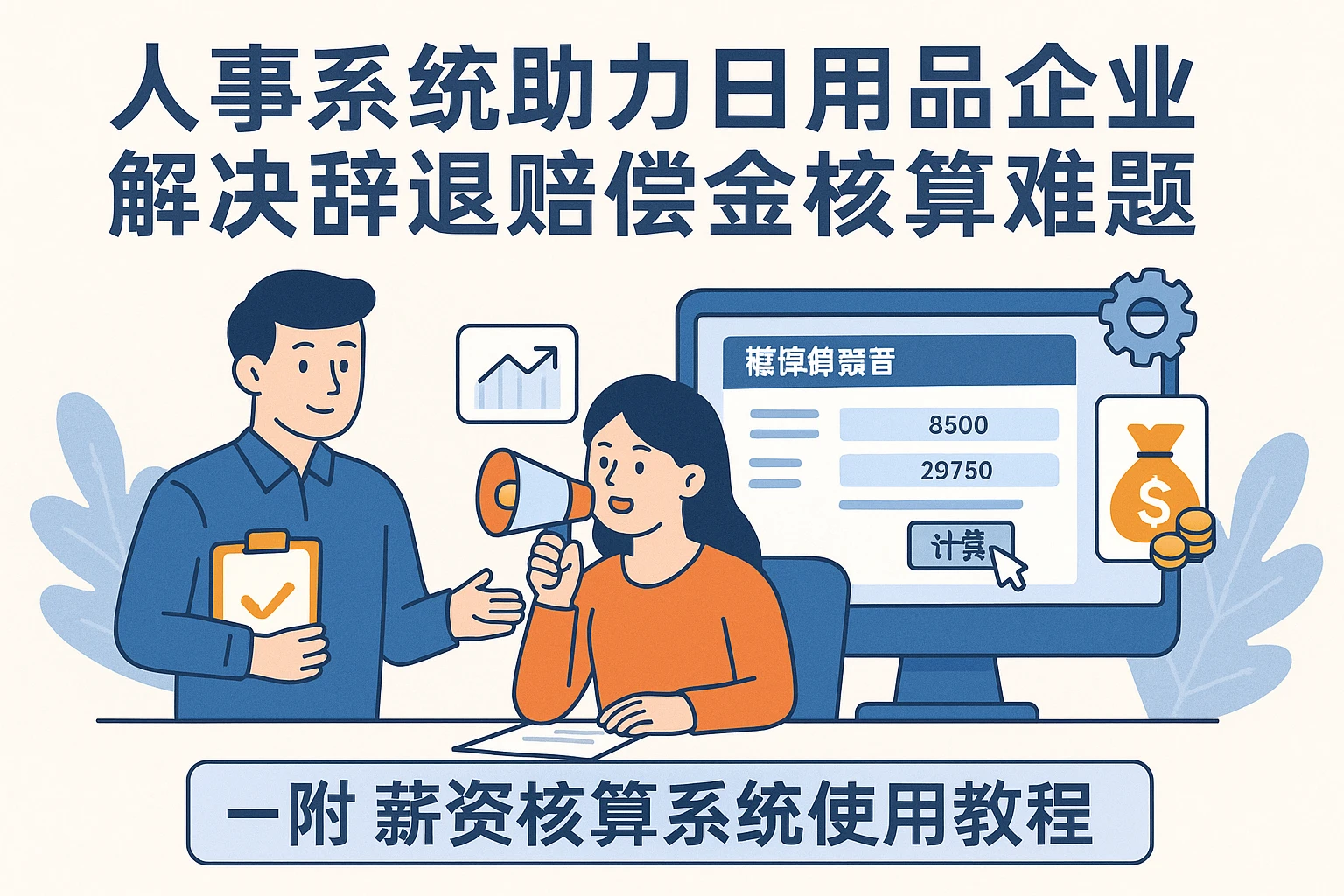 人事系统助力日用品企业解决辞退赔偿金核算难题——附薪资核算系统使用教程