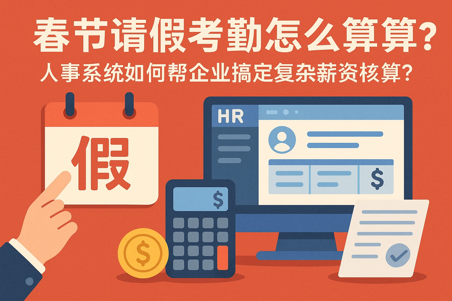 春节请假考勤怎么算？人事系统如何帮企业搞定复杂薪资核算？