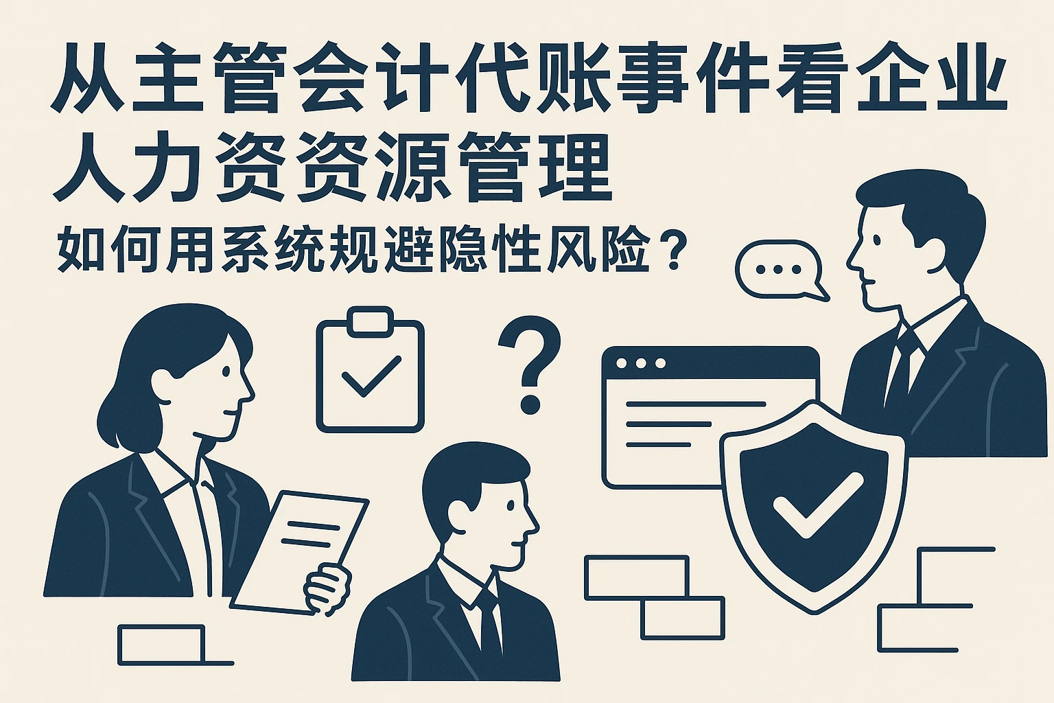 从主管会计代账事件看企业人力资源管理:如何用系统规避隐性风险?