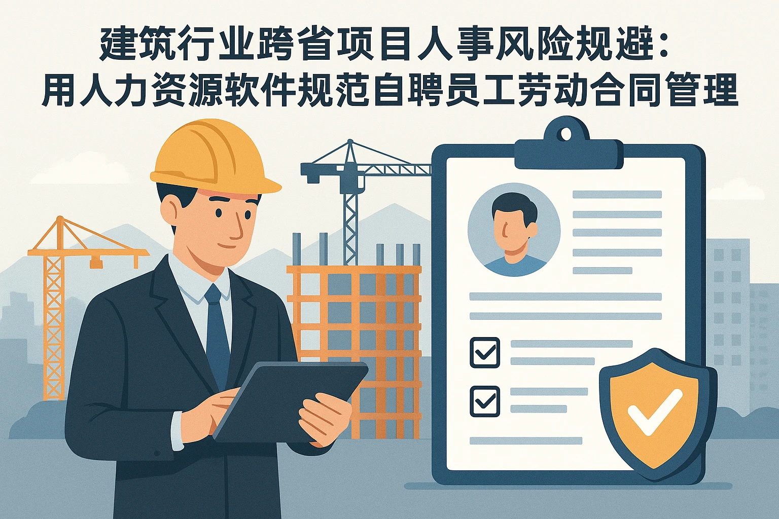 建筑行业跨省项目人事风险规避：用人力资源软件规范自聘员工劳动合同管理