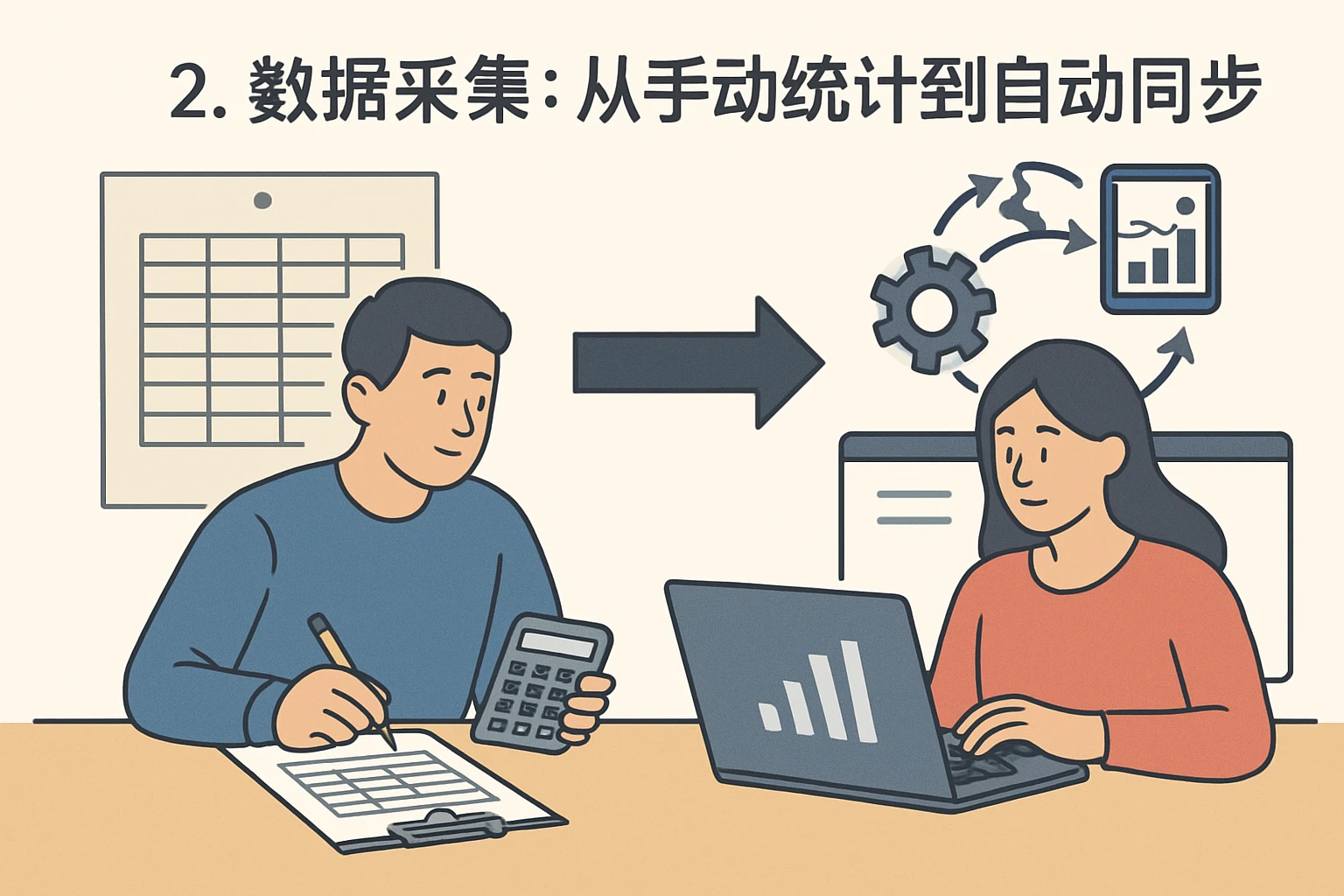2. 数据采集：从手动统计到自动同步