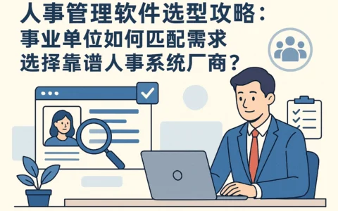 人事管理软件选型攻略：事业单位如何匹配需求选择靠谱人事系统厂商？