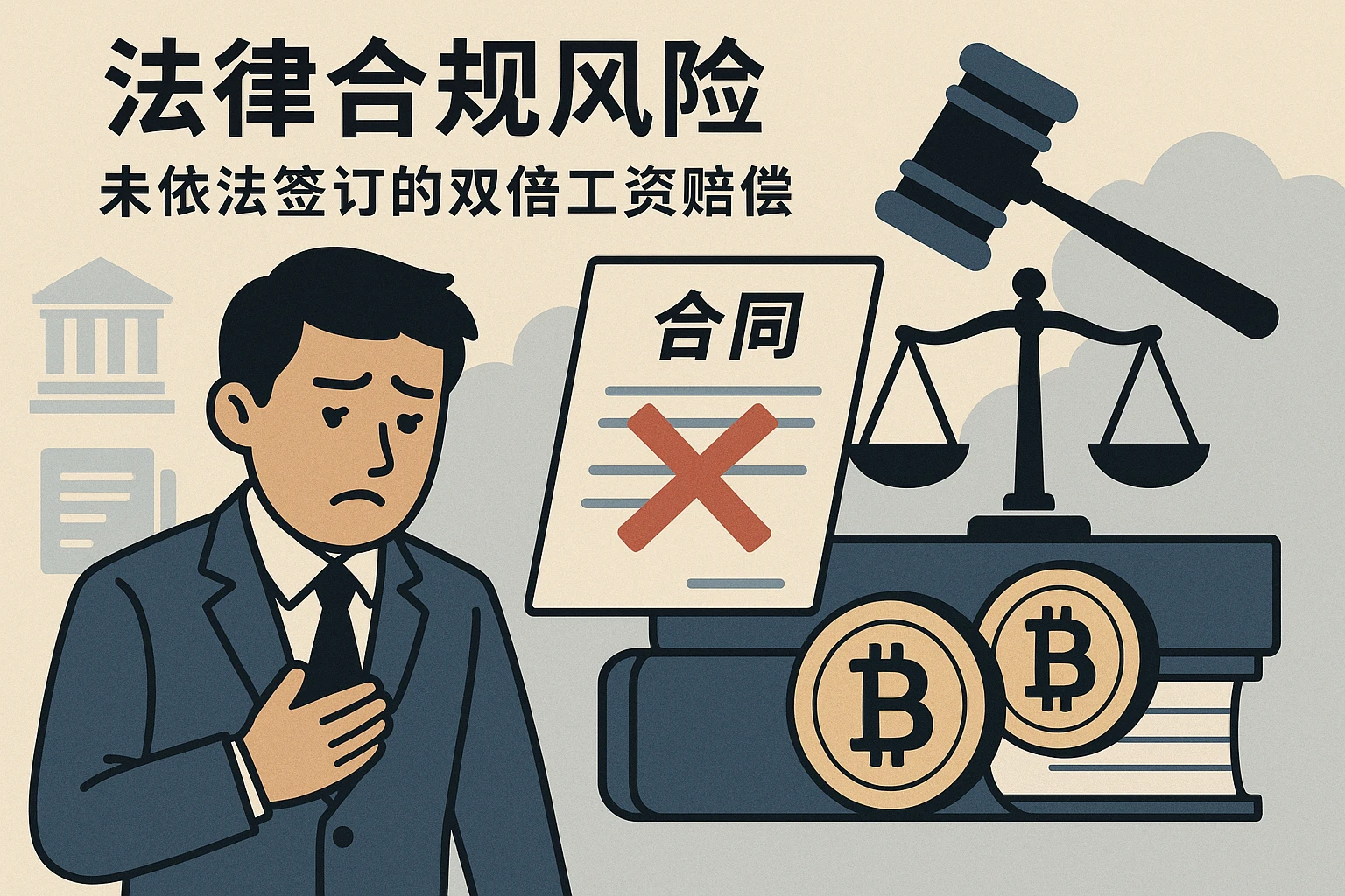 2. 法律合规风险：未依法签订的双倍工资赔偿