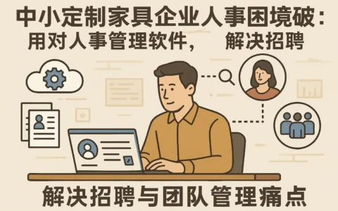 中小定制家具企业人事困境破局：用对人事管理软件，解决招聘与团队管理痛点
