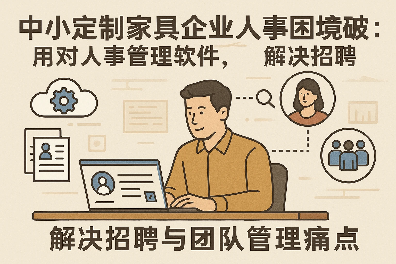 中小定制家具企业人事困境破局：用对人事管理软件，解决招聘与团队管理痛点