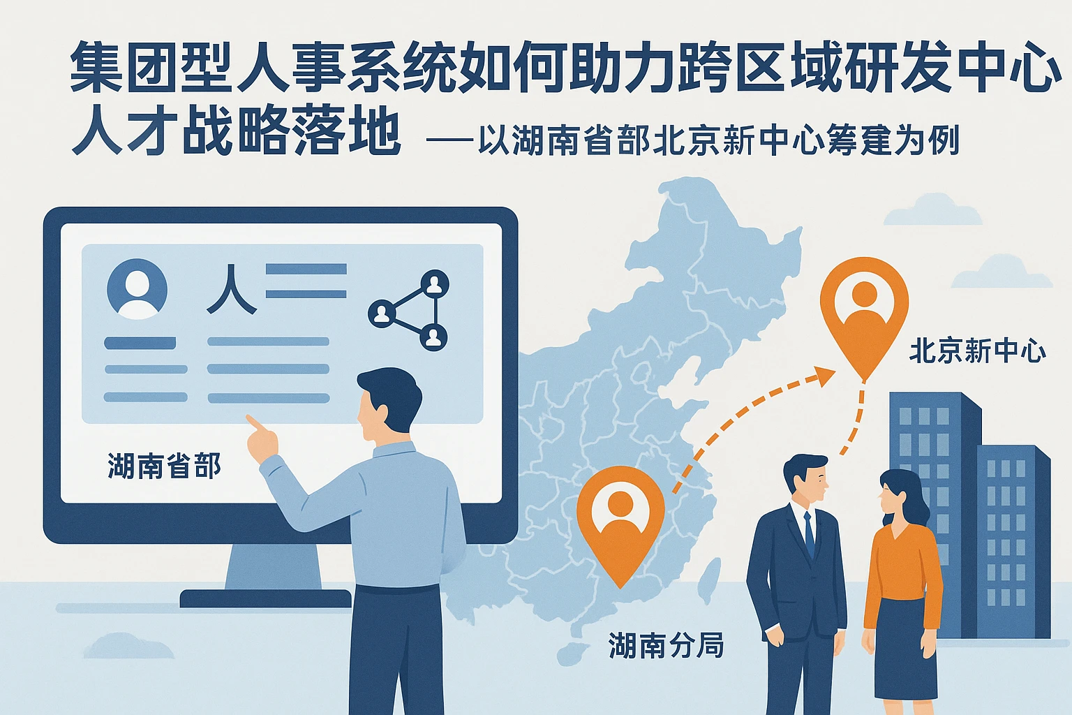 集团型人事系统如何助力跨区域研发中心人才战略落地——以湖南总部北京新中心筹建为例