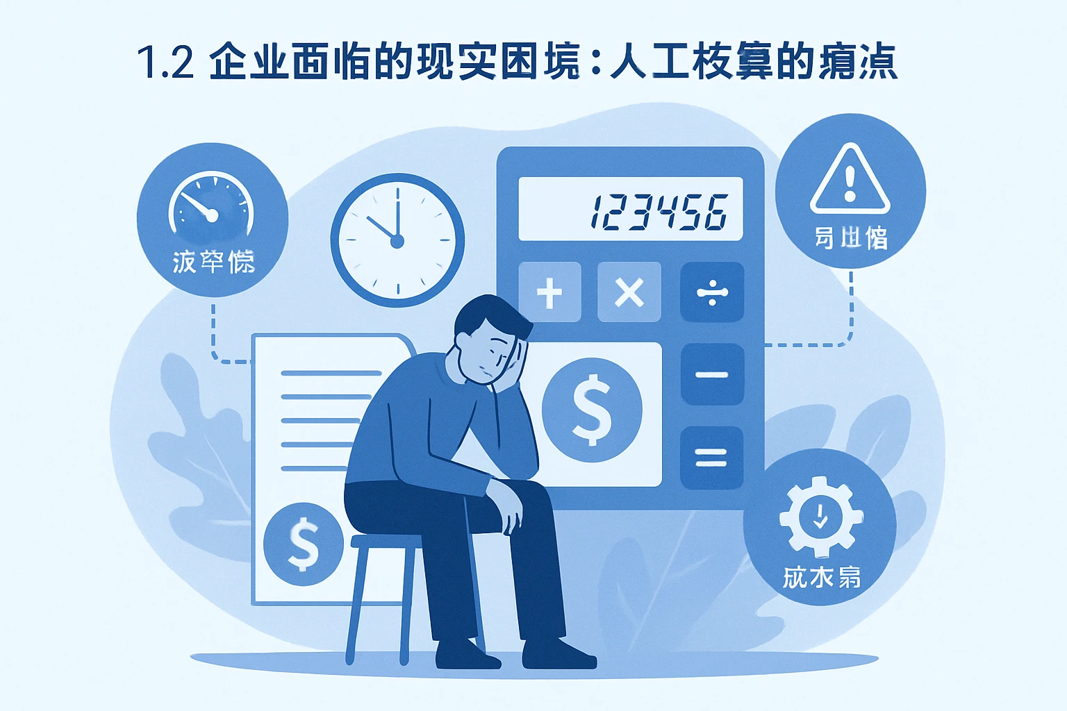 1.2 企业面临的现实困境：人工核算的痛点