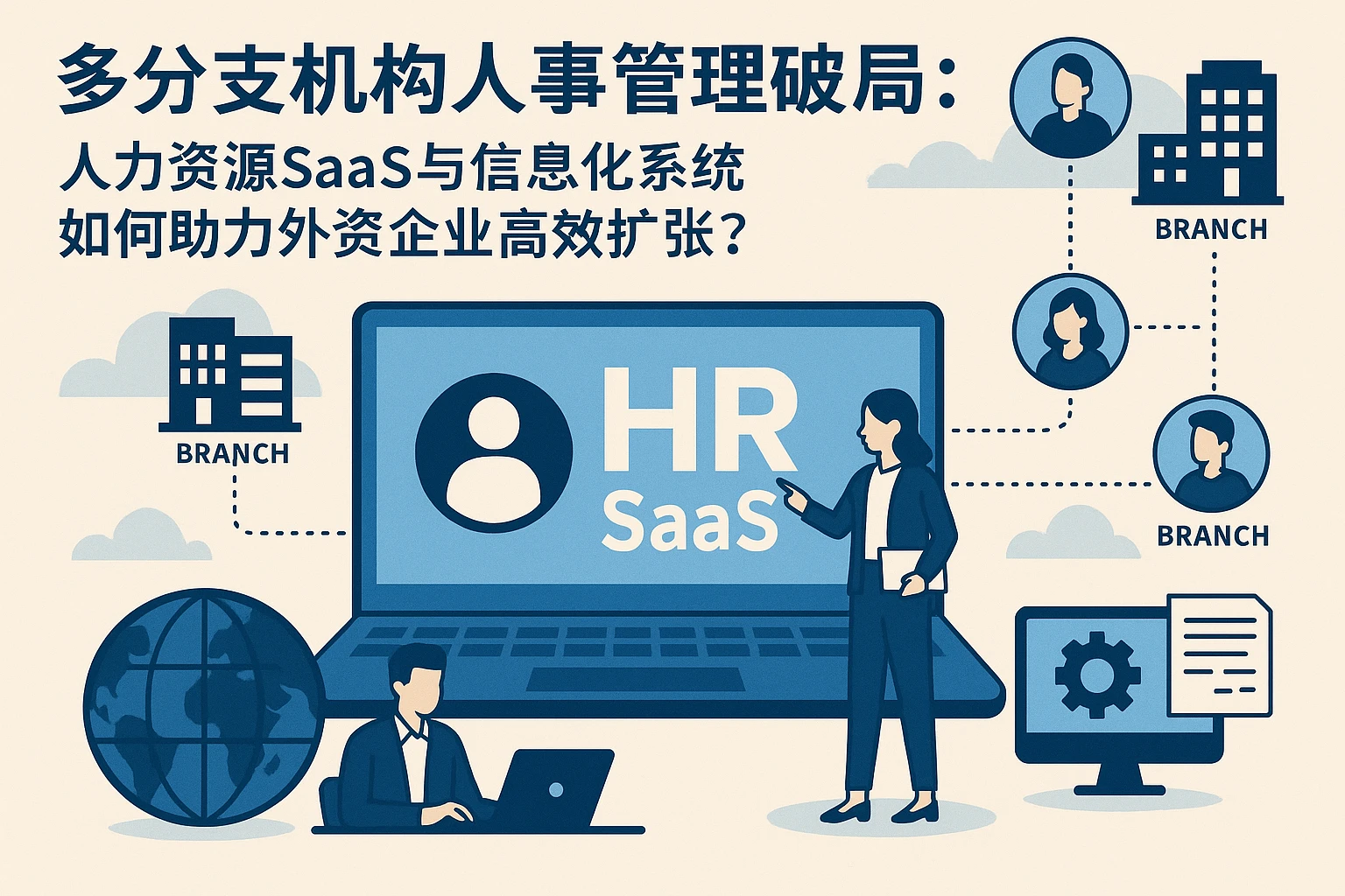 多分支机构人事管理破局：人力资源SaaS与信息化系统如何助力外资企业高效扩张？
