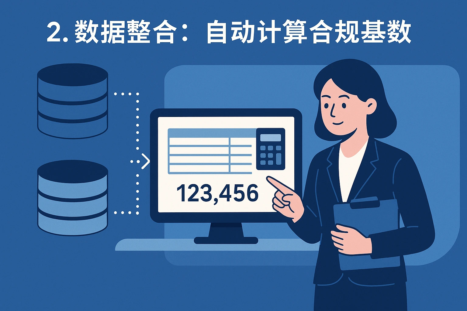 2. 数据整合：自动计算合规基数