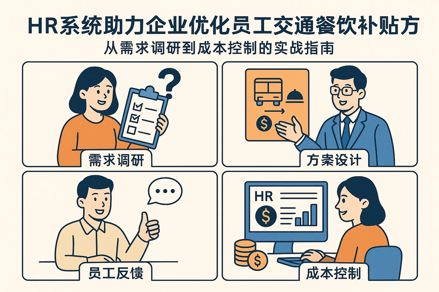 HR系统助力企业优化员工交通餐饮补贴方案：从需求调研到成本控制的实战指南