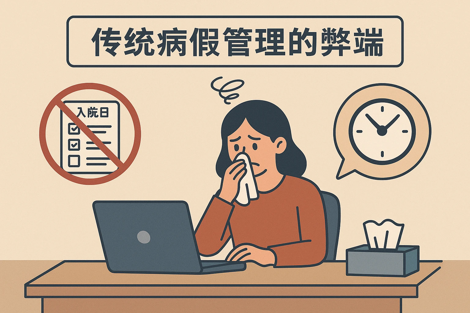 2. 传统病假管理的弊端