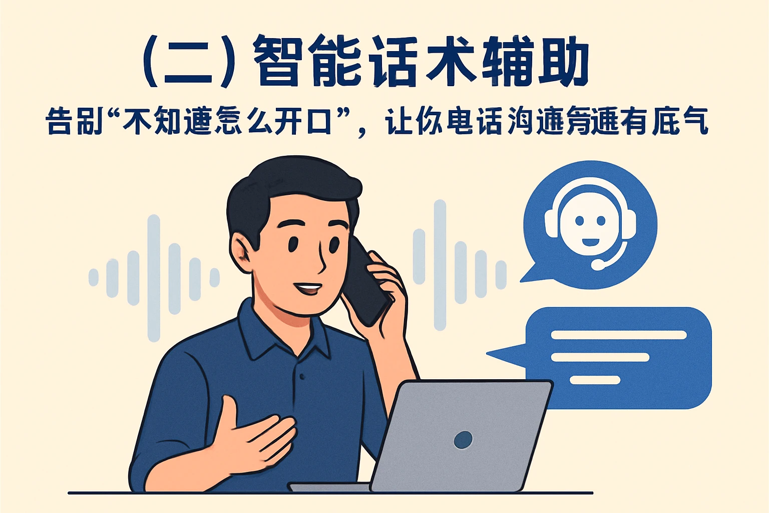（二）智能话术辅助：告别“不知道怎么开口”，让你电话沟通有底气