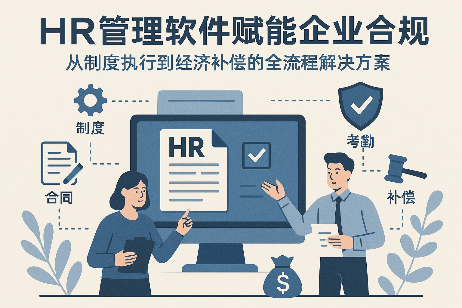 HR管理软件赋能企业合规：从制度执行到经济补偿的全流程解决方案