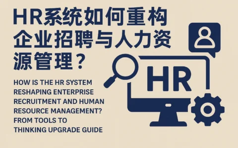 HR系统如何重构企业招聘与人力资源管理？从工具到思维的升级指南