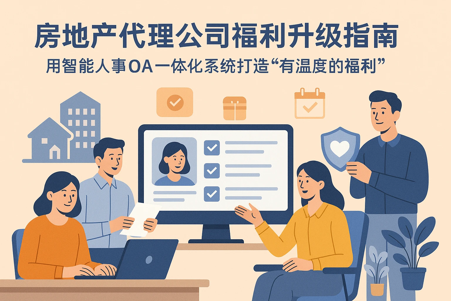 房地产代理公司福利升级指南：用智能人事OA一体化系统打造“有温度的福利”