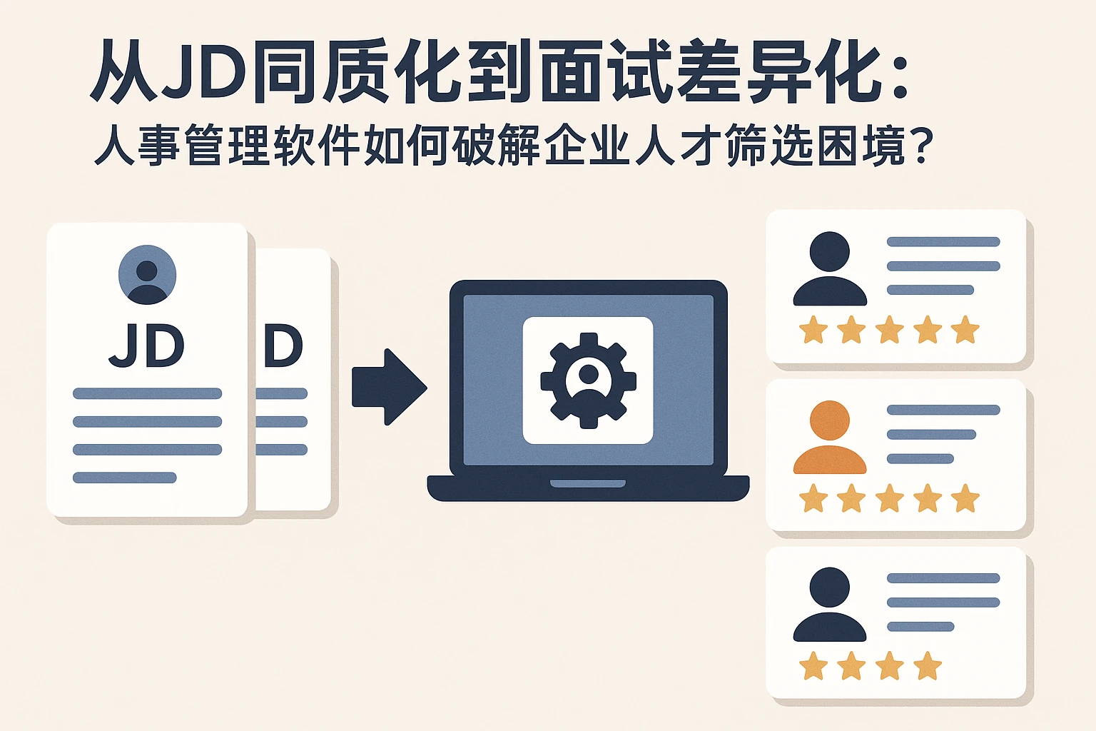 从JD同质化到面试差异化：人事管理软件如何破解企业人才筛选困境？