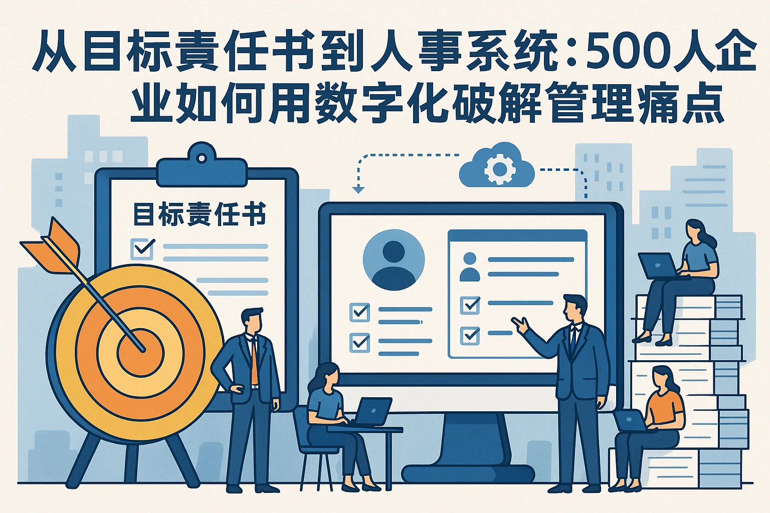 从目标责任书到人事系统：500人企业如何用数字化破解管理痛点