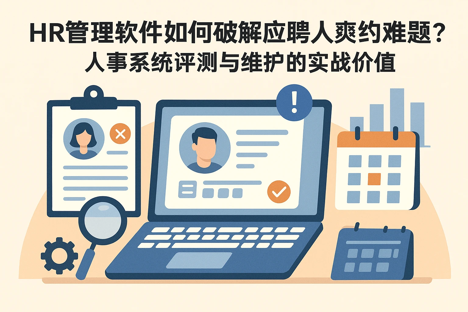HR管理软件如何破解应聘人爽约难题？人事系统评测与维护的实战价值