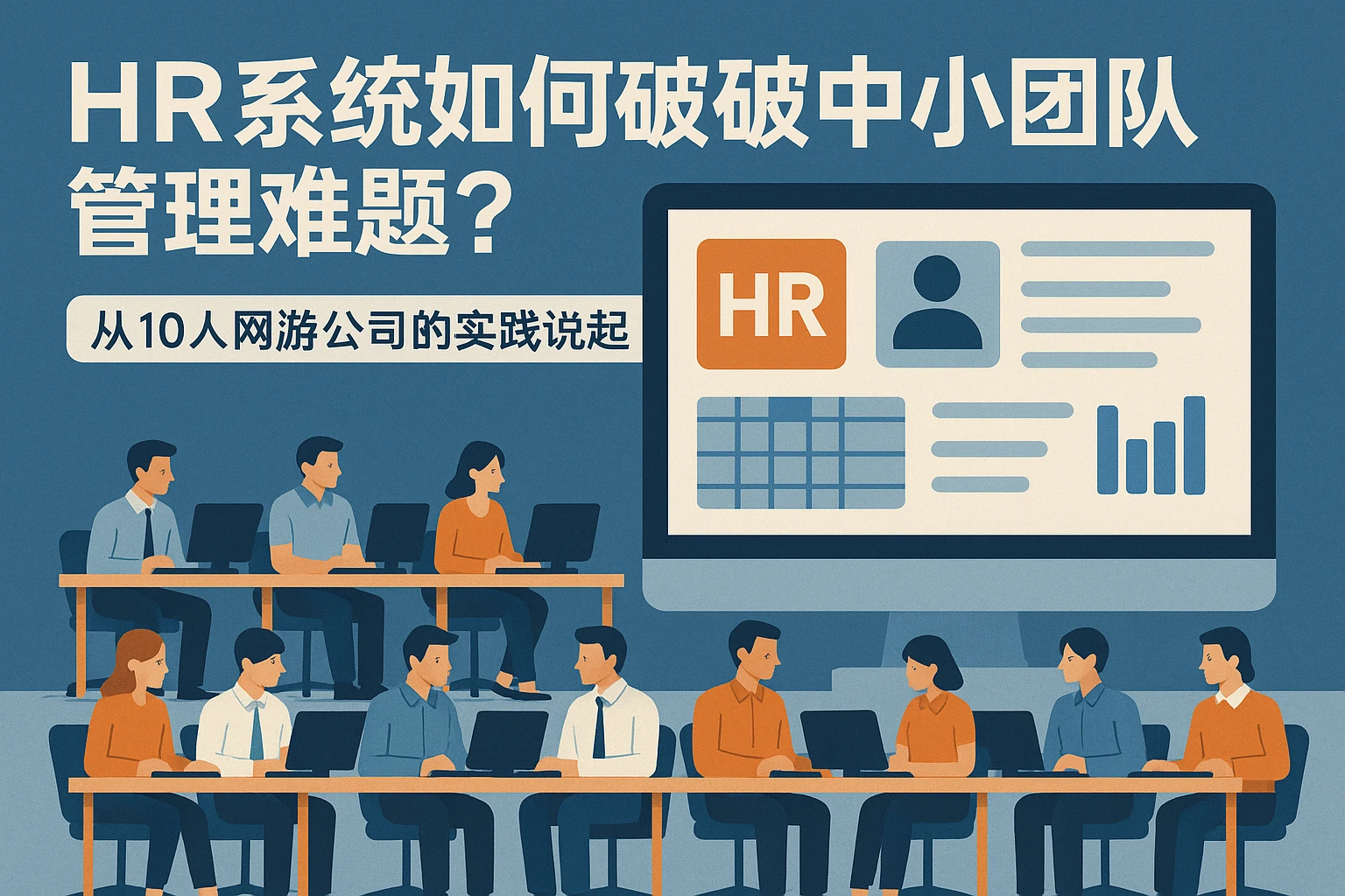 HR系统如何破解中小团队管理难题？从10人网游公司的实践说起
