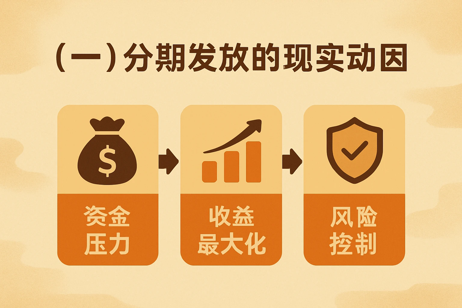 （一）分期发放的现实动因