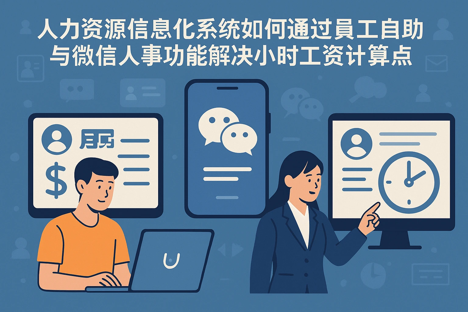 人力资源信息化系统如何通过员工自助与微信人事功能解决小时工资计算痛点