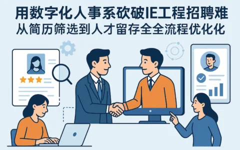 用数字化人事系统破解IE工程师招聘难题：从简历筛选到人才留存的全流程优化
