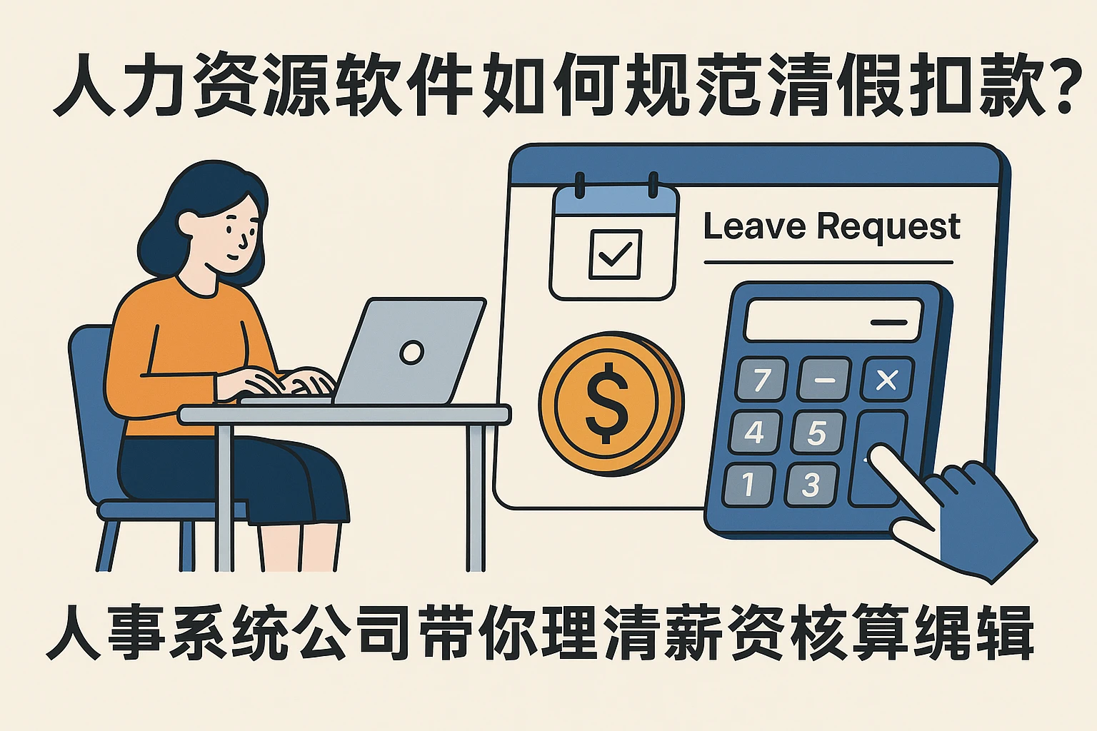 人力资源软件如何规范请假扣款？人事系统公司带你理清薪资核算逻辑