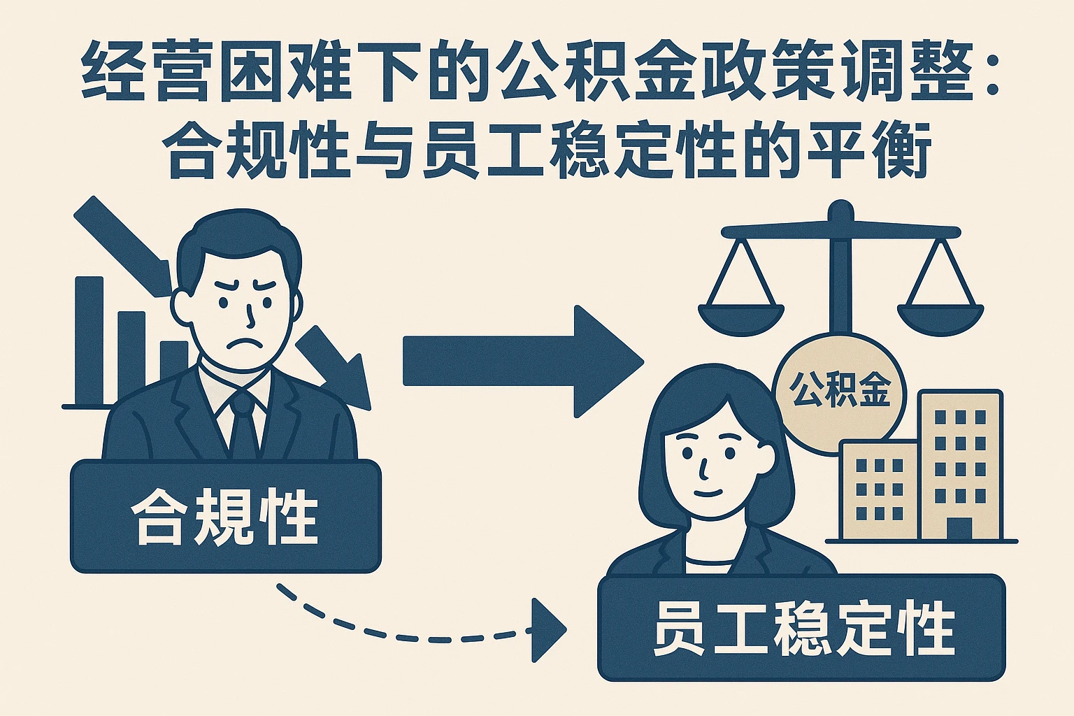2. 经营困难下的公积金政策调整：合规性与员工稳定性的平衡