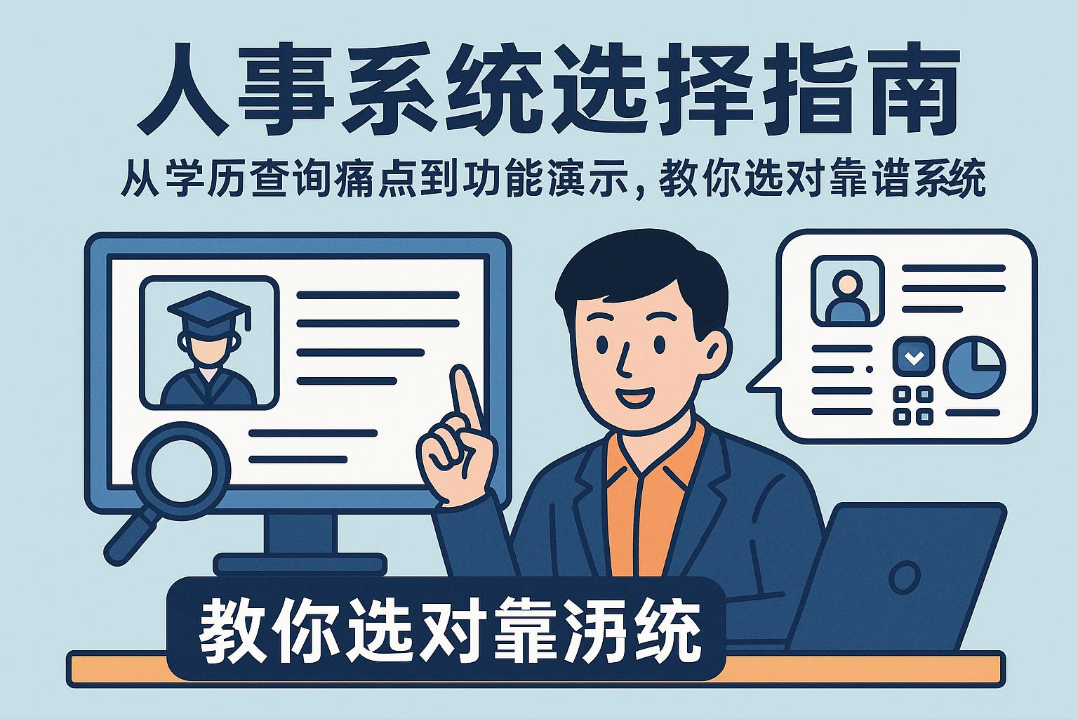 人事系统选择指南：从学历查询痛点到功能演示，教你选对靠谱系统