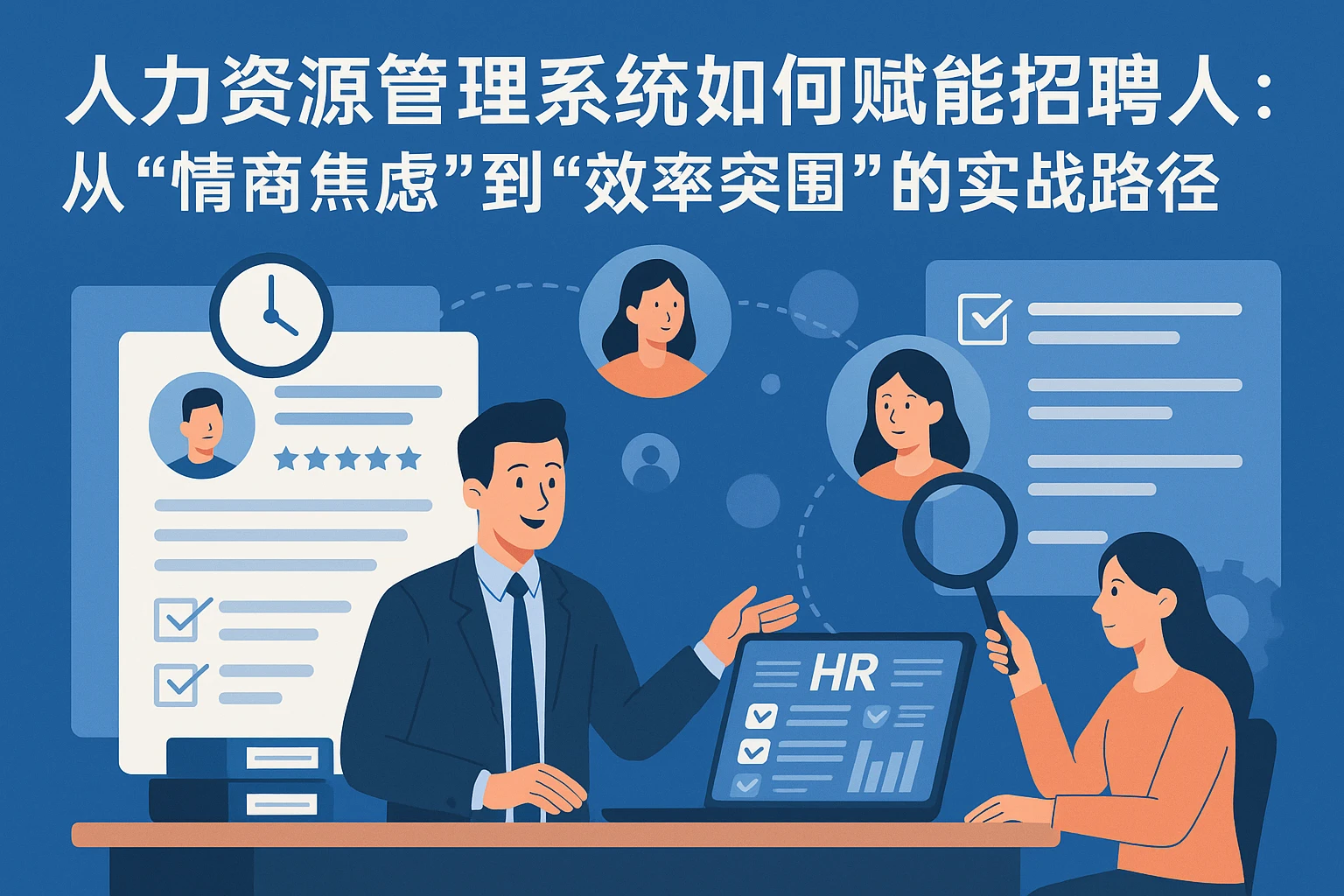 人力资源管理系统如何赋能招聘人：从“情商焦虑”到“效率突围”的实战路径
