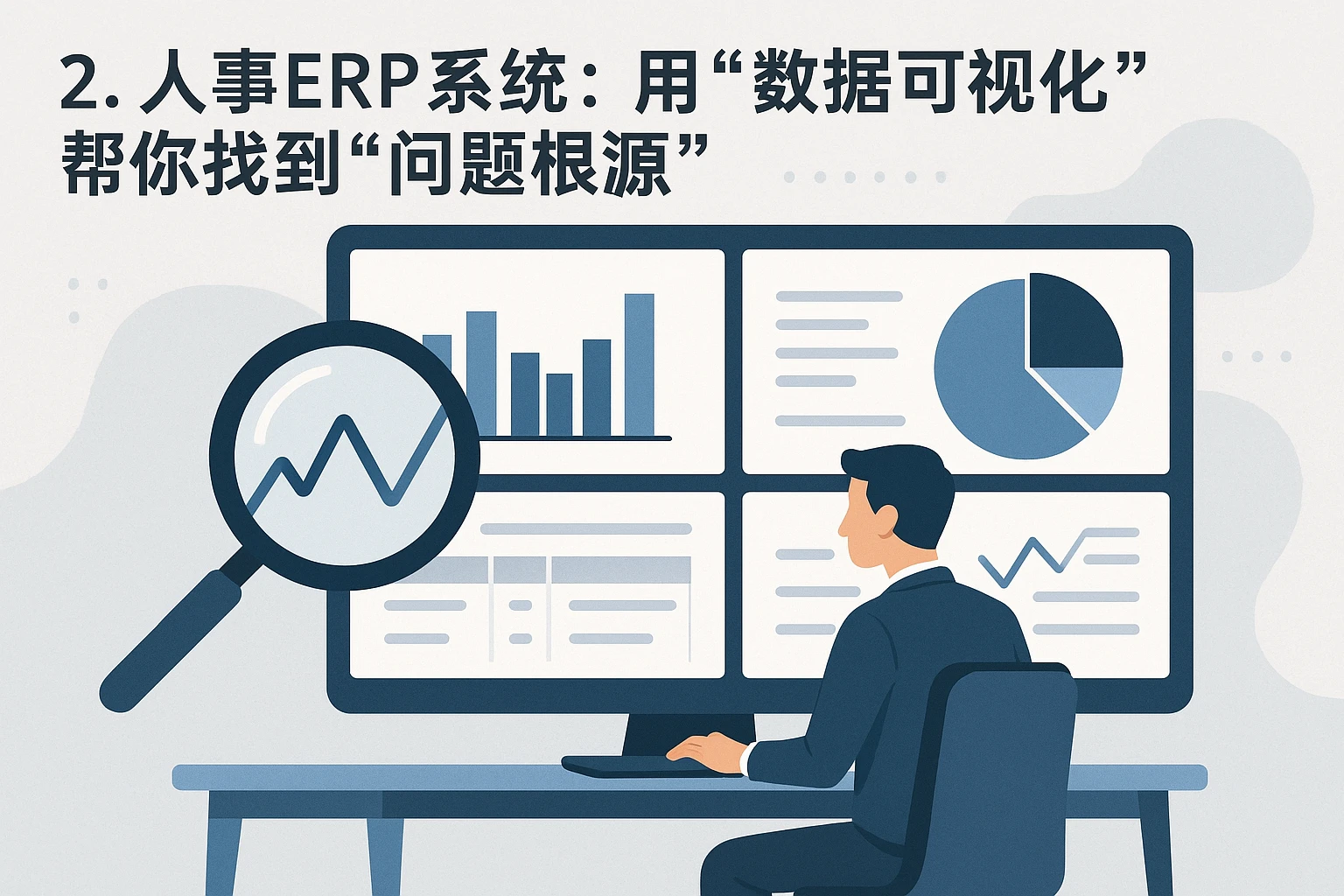 2. 人事ERP系统：用“数据可视化”帮你找到“问题根源”