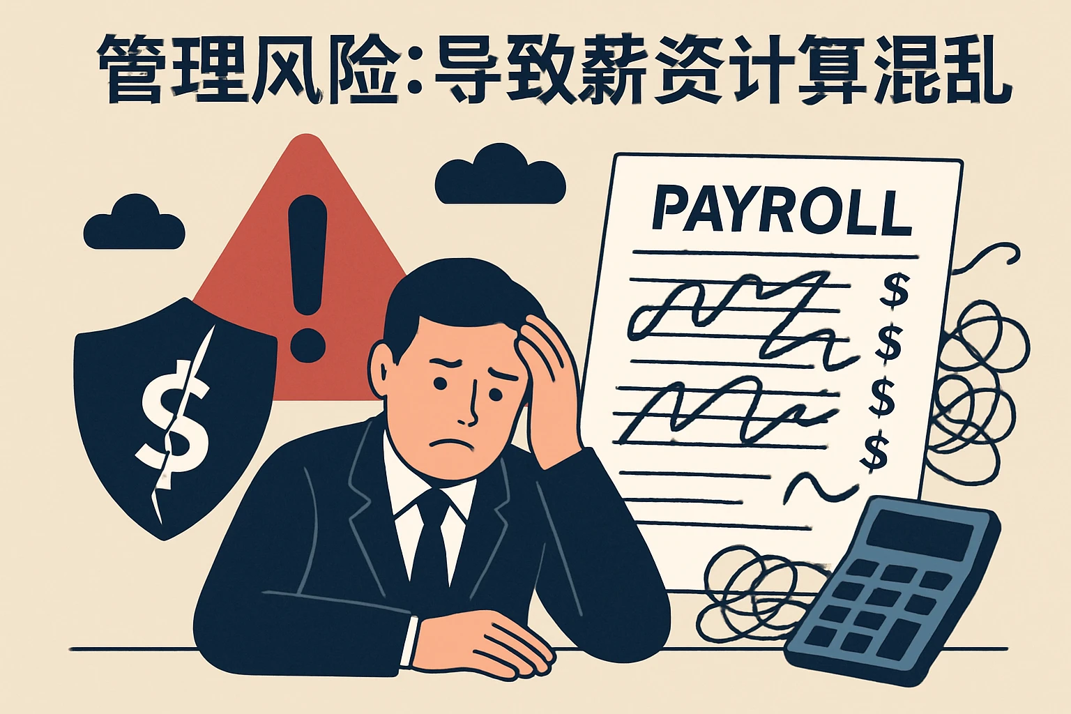 2. 管理风险：导致薪资计算混乱