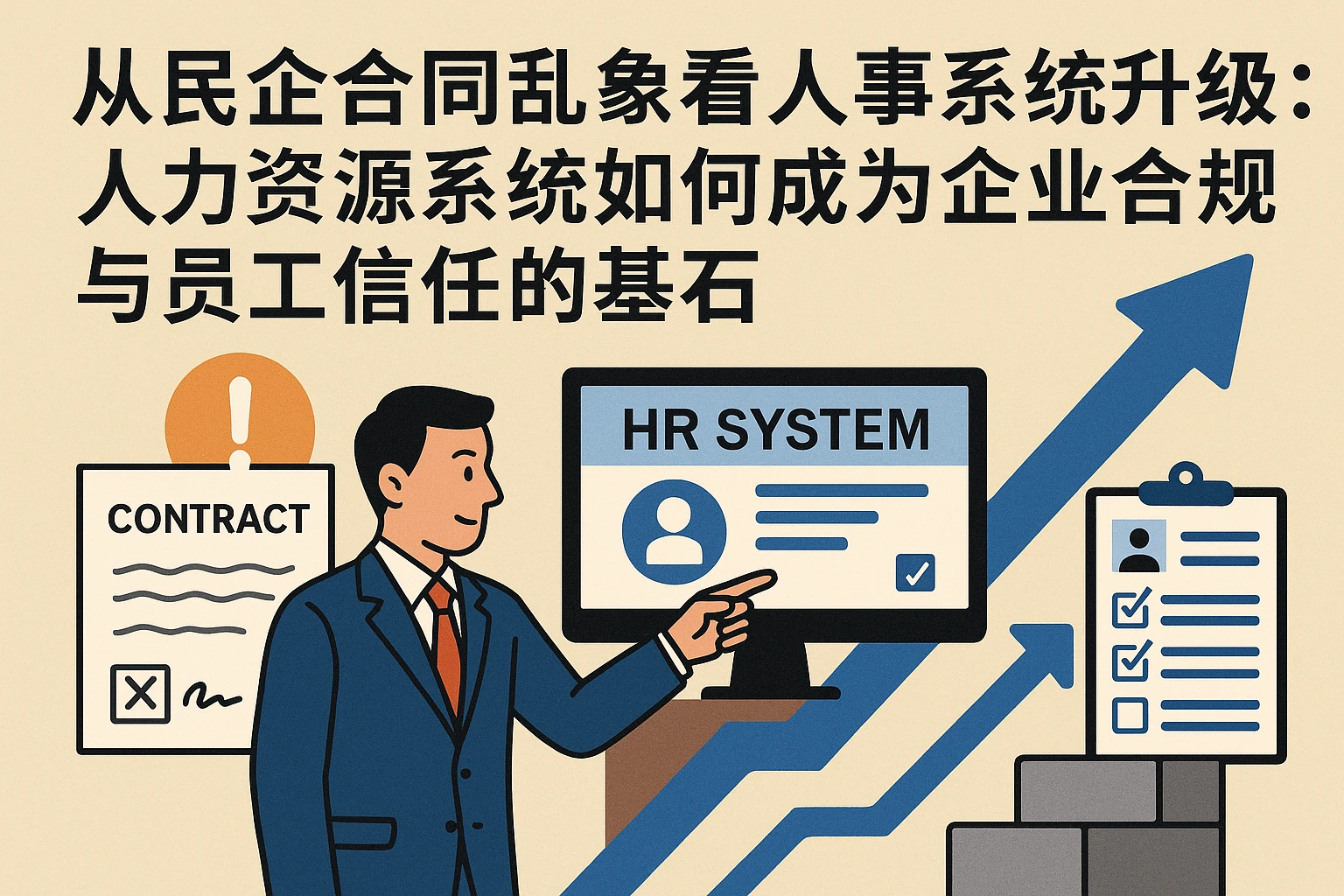 从民企合同乱象看人事系统升级：人力资源系统如何成为企业合规与员工信任的基石