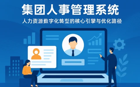 集团人事管理系统：人力资源数字化转型的核心引擎与优化路径