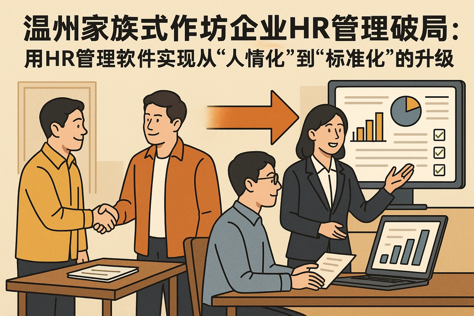 温州家族式作坊企业HR管理破局：用HR管理软件实现从“人情化”到“标准化”的升级