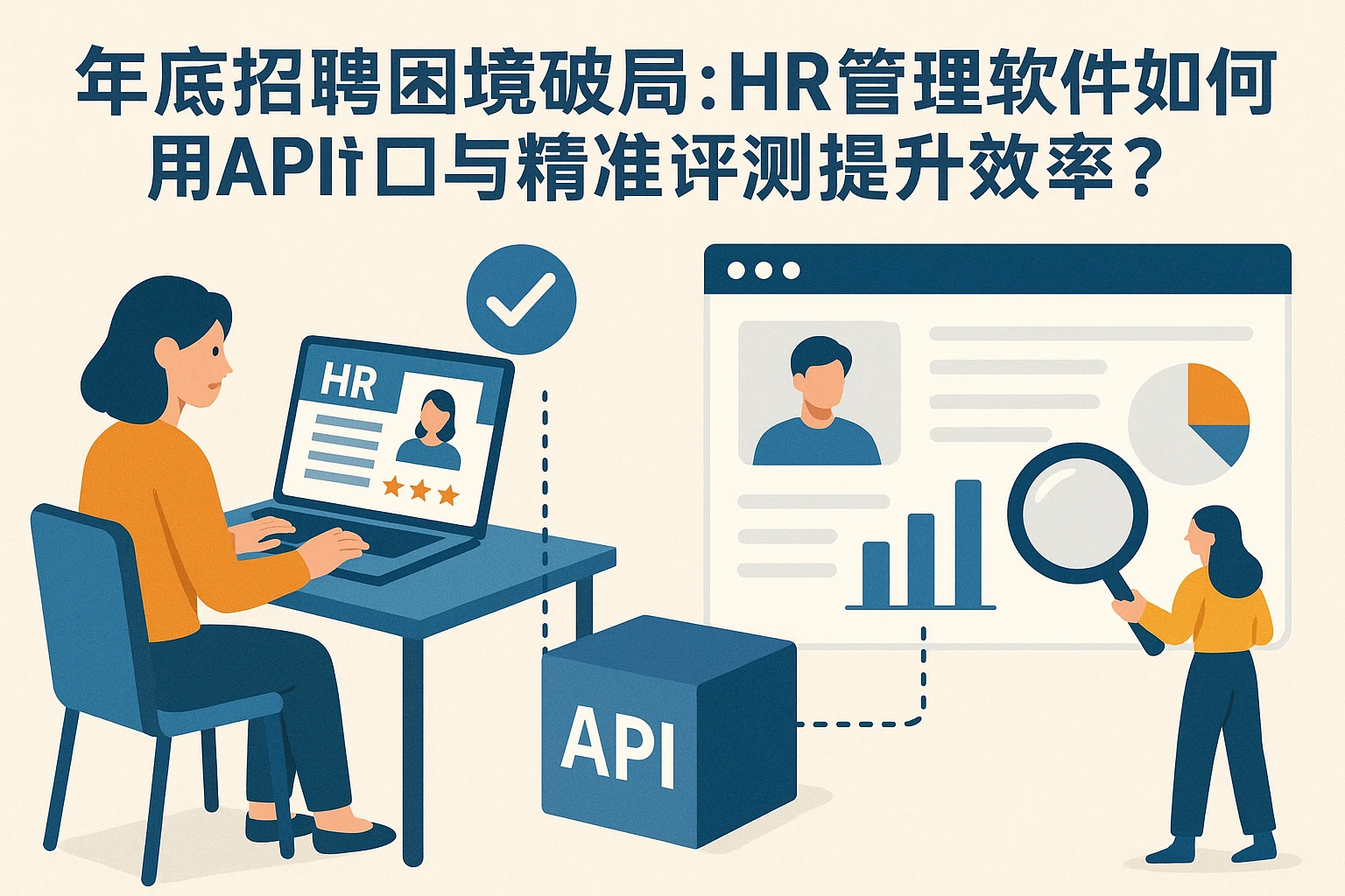 年底招聘困境破局：HR管理软件如何用API接口与精准评测提升效率？