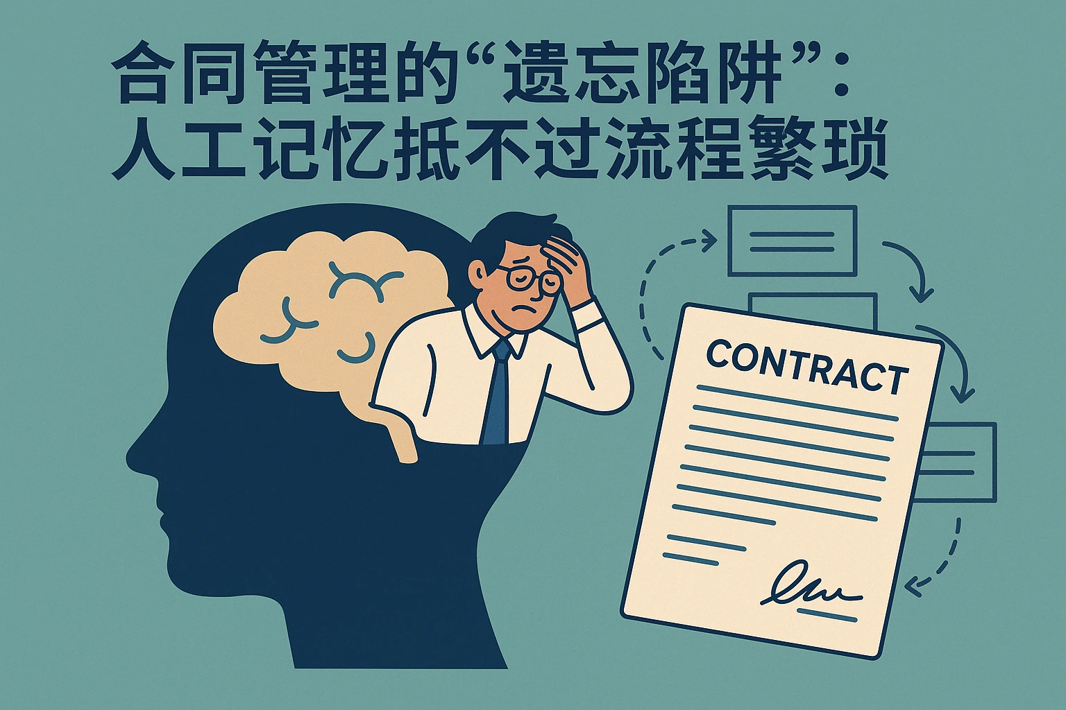2. 合同管理的“遗忘陷阱”：人工记忆抵不过流程繁琐