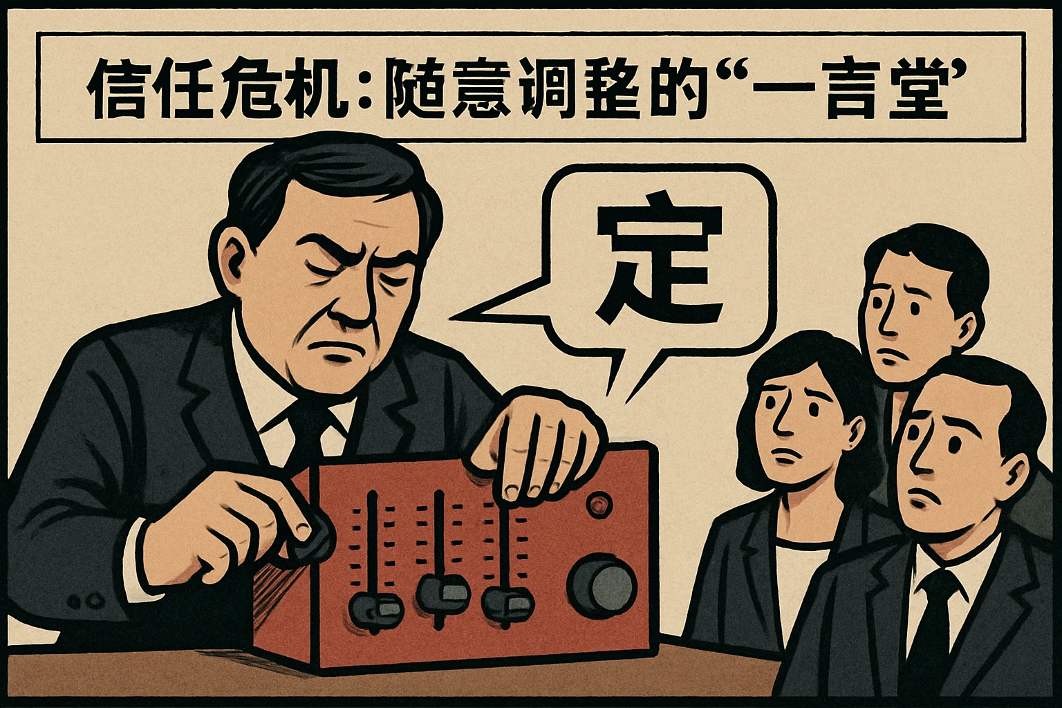 2. 信任危机：随意调整的“一言堂”