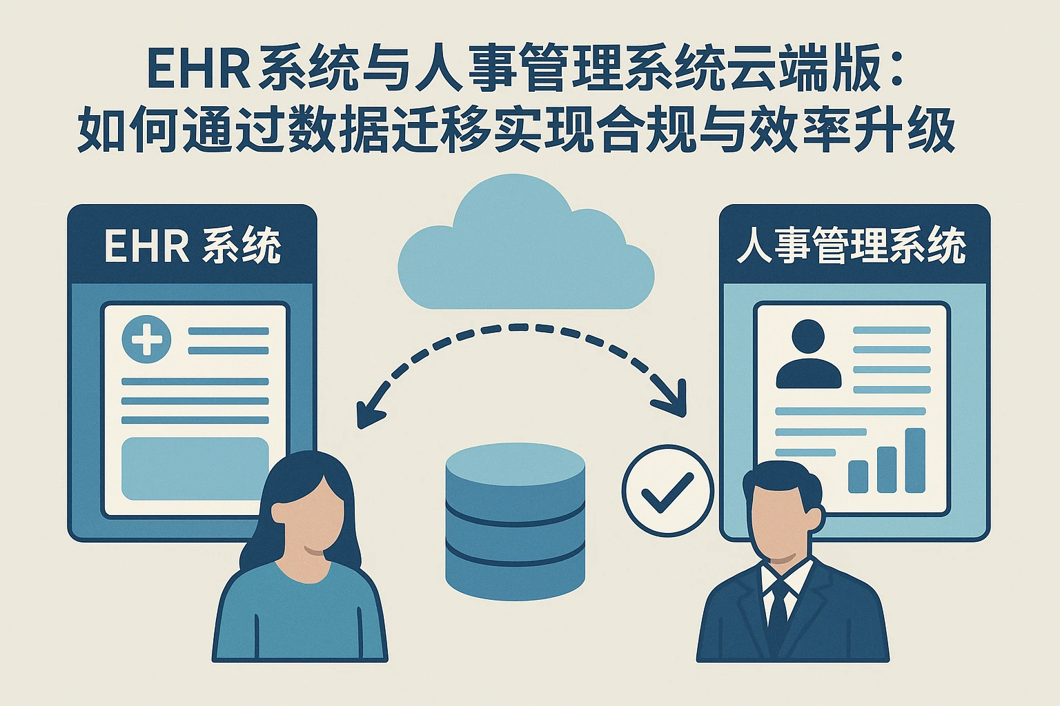 EHR系统与人事管理系统云端版:如何通过数据迁移实现合规与效率升级