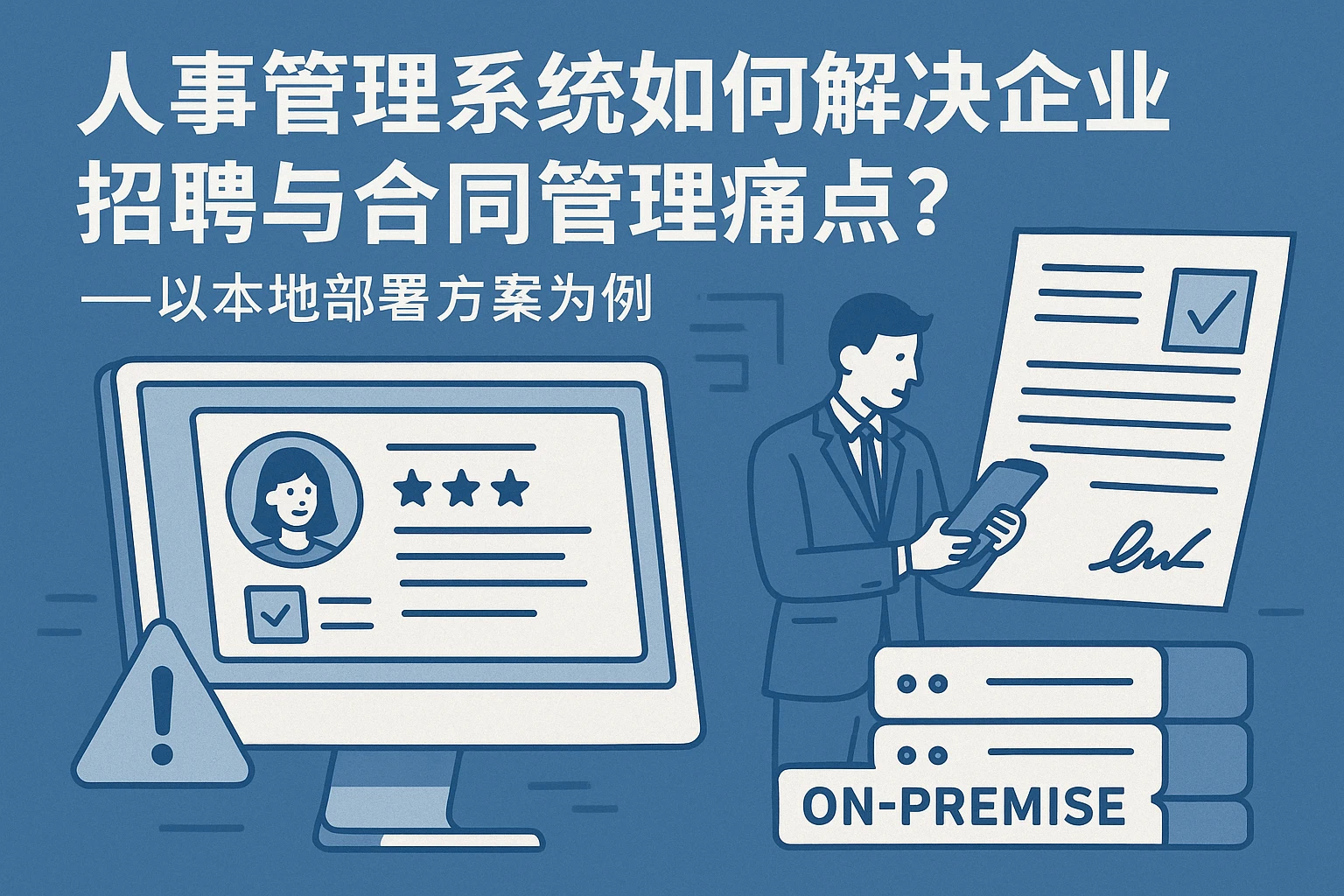 人事管理系统如何解决企业招聘与合同管理痛点？——以本地部署方案为例